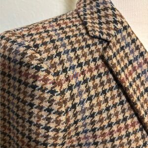 J. Crew Women's brown houndstooth blazer jacket